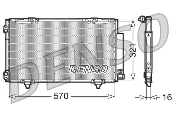 CONDENSER. AİR CONDİTİONİNG TOYOTA AVENSIS (97-03)