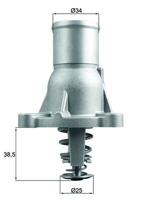 TERMOSTAT (KOMPLE) ASTRA J-INSIGNIA-ZAFIRA B-CORSA D-E-ASTRA H-MERIVA A A16LET-Z16LET - MAHLE - OEM 6338050