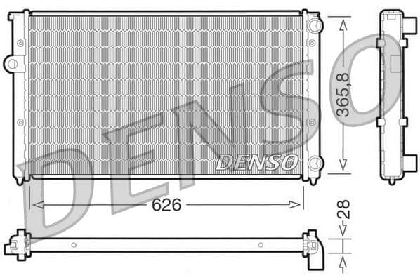 RADİATOR. ENGİNE COOLİNG VW GOLF III (1H. 1E) (91-...