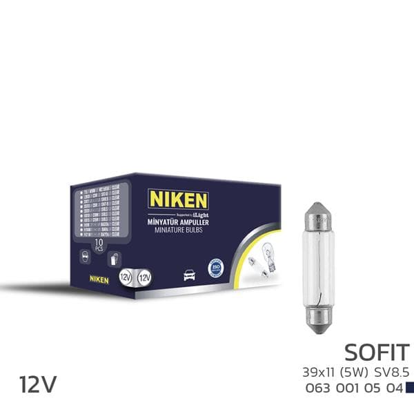NIKEN SOFIT AMPUL 5W 39X11 (12V) 10LU