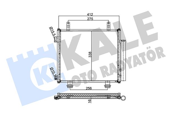 KONDENSER AL/AL ALTO-NISSAN PIXO - KALE - OEM 95310M68K00