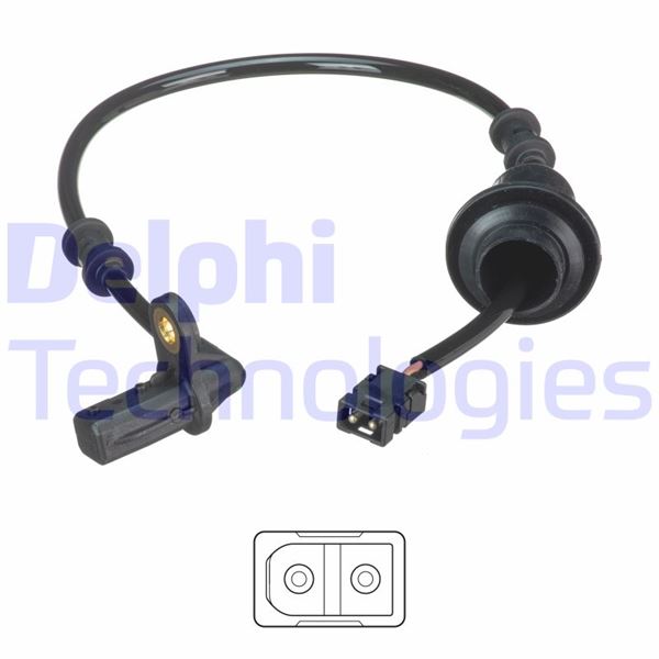 ABS HIZ SENSÖRÜ ARKA MERCEDES SLK200. SLK230. SLK32. SLK320 03/2000 > 04/2004 - DELPHI