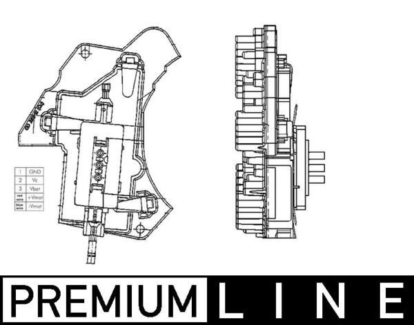 KLIMA FAN REGULATORU MERCEDES W202 W210 SASI NO: A344661> F331441> - MAHLE - OEM A2108206210