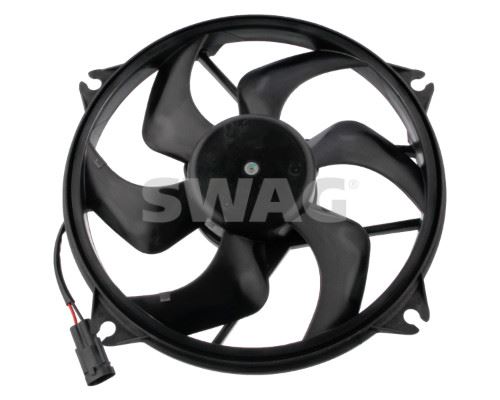 FAN MOTORU + PERVANE CITROEN C4 I-II-DS4 PEUGEOT P307-P307 CC-P307 SW (200W-385mm) - SWAG - OEM 1253.A9