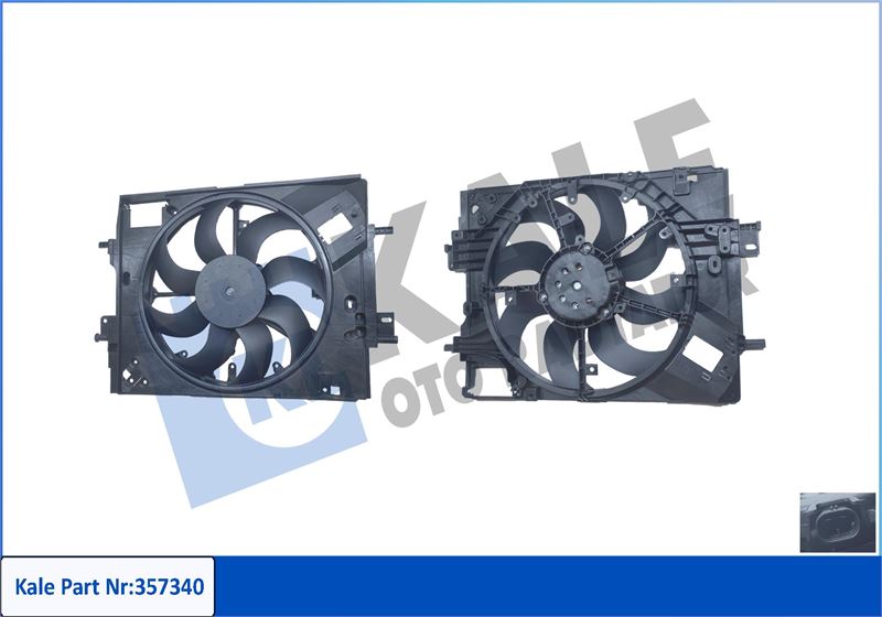 FAN MOTORU DAVLUMBAZLI 12V 150W 2200 rpm REZISTORSUZ RENAULT CLIO V CAPTUR II 1.0 TCE 19- - KALE - OEM 214810411R