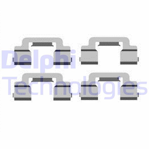 FREN BALATA MONTAJ TAKIMI ARKA CITROEN C6 05> 05> - DELPHI - OEM 4253.29