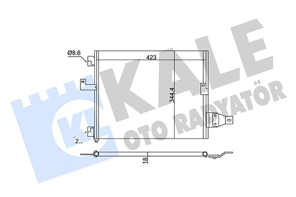 KONDENSER AL/PL/BRZ ATOS-ATOS PRIME — KALE 350610 - KALE - OEM 9760602000