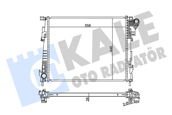 SU RADYATORU TRAFIC II VIVARO VIVARO AL PL BRZ - KALE - OEM 8200411166
