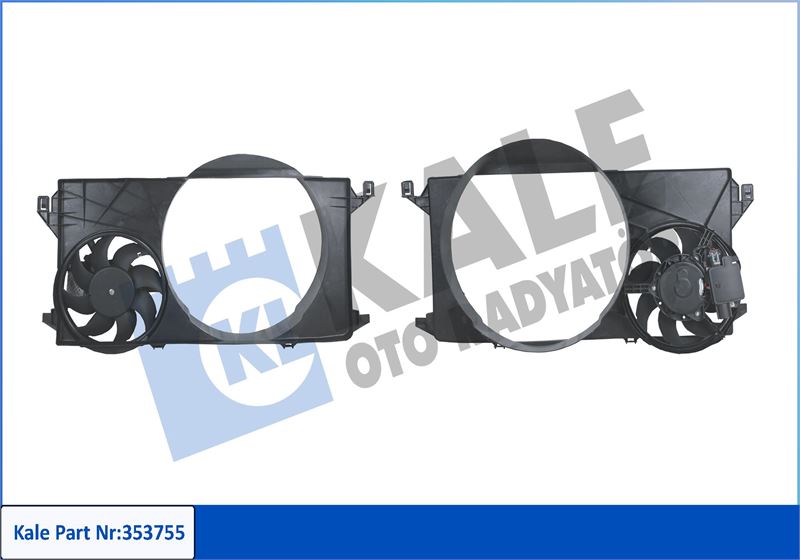 FAN MOTORU DAVLUMBAZLI FORD TRANSİT 06> 2.2-2.4 TDCİ (+AC) (ÇİFTLİ) ARKADAN ÇEKER - KALE - OEM 6C11