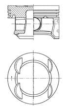 PİSTON+SEGMAN (0.25) ASTRA J-CORSA D-E MERIVA B-AD...