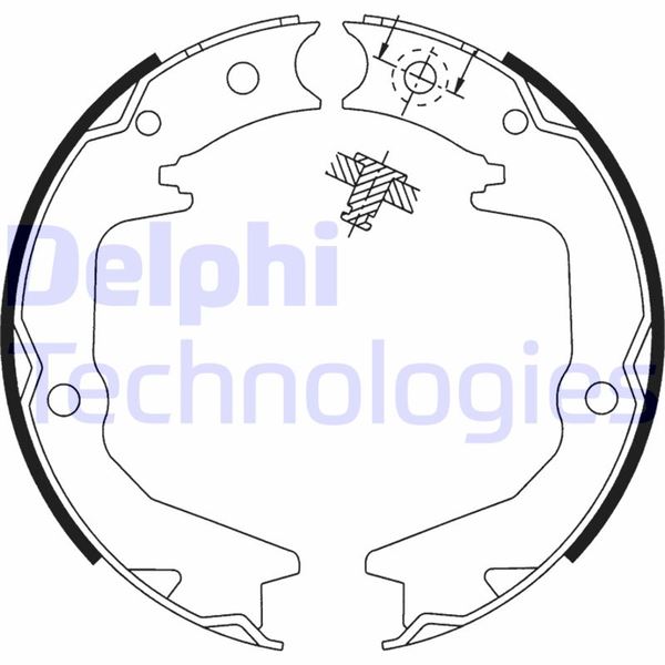 FREN PABUCU EL FRENİ MITSUBISHI ECLİPSE. GALANT 01/93> - DELPHI