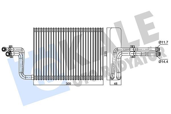 EVAPORATOR BMW E81 E82 E87 E88 E90 E91 E92 E93 E84 - KALE - OEM 64119290888