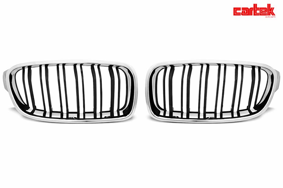 Panjur F30+LCI Set Krom/Siyah Çift Çıtalı 2012-18 - CARTEK - OEM CR1303096