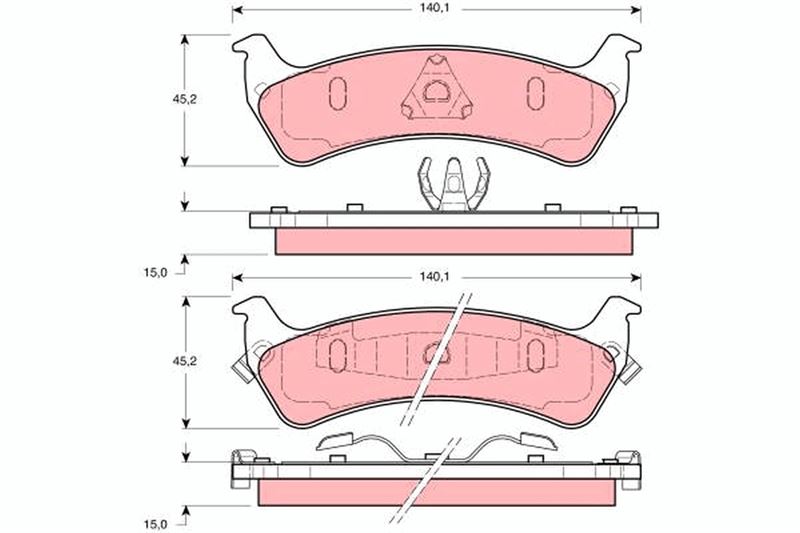 ARKA BALATA GRAND CHEROKEE 2.5TD 4.0I 5.2 5.2I 5.9 - TRW - OEM K04796344
