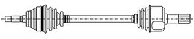 (x) AKS ÖN SOL P306 2.0-1.9 (94-01)-P405 1.8-2.0-1.9 (92-96) (17-0164) - CIFAM - OEM 3272.F8