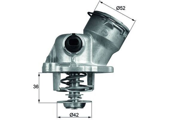 TERMOSTAT 100 °C MERCEDES M273 W212 S212 C207 A207 W463 W221 W166 W251 C216 R230 - MAHLE - OEM A2732000215