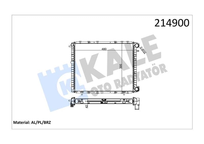 RADYATÖR R19-KNG 1.7 GTX-TXE-TXI (88-95) (PİPOSUZ)...