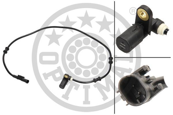 ABS SENSORU ON SAG MERCEDES ML-CLASS W163 - OPTIMAL - OEM A1635400817