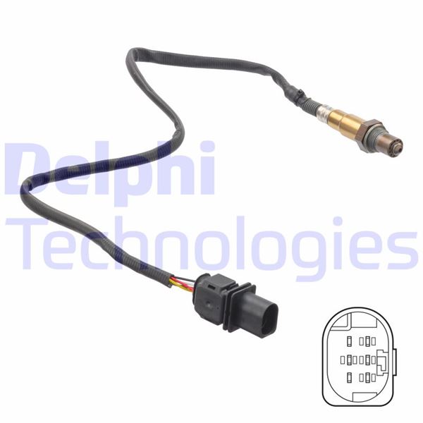 OKSİJEN SENSÖRÜ ÖN PEUGEOT P207 06>13 P308 07>14 CITROEN C4 08>13 DS3 11>15 1.6 16V (EP6DTS) MINI R56-R57-R58 - DELPHI - OEM 1618.HG