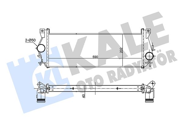 TURBO RADYATORU DT224 DEFENDER L316 2007>2016 MEKANIK SANZ. - KALE - OEM ESR4504
