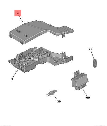SİGORTA KUTU KAPAĞI PARTNER-BERLINGO-P308 - PSA - OEM 6545.NY