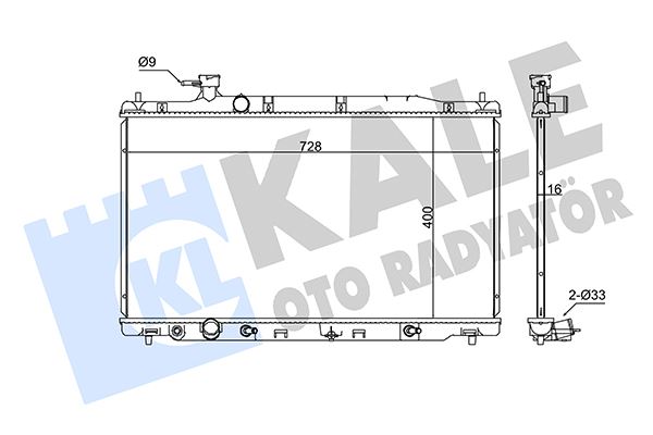 RADYATOR CR-V III (AT) AL PL BRZ — KALE 357300 - KALE - OEM 19010-RZA-A51