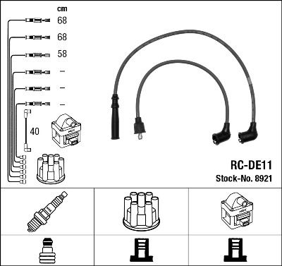 RC-DE11 ATEŞLEME KABLOSU - NGK