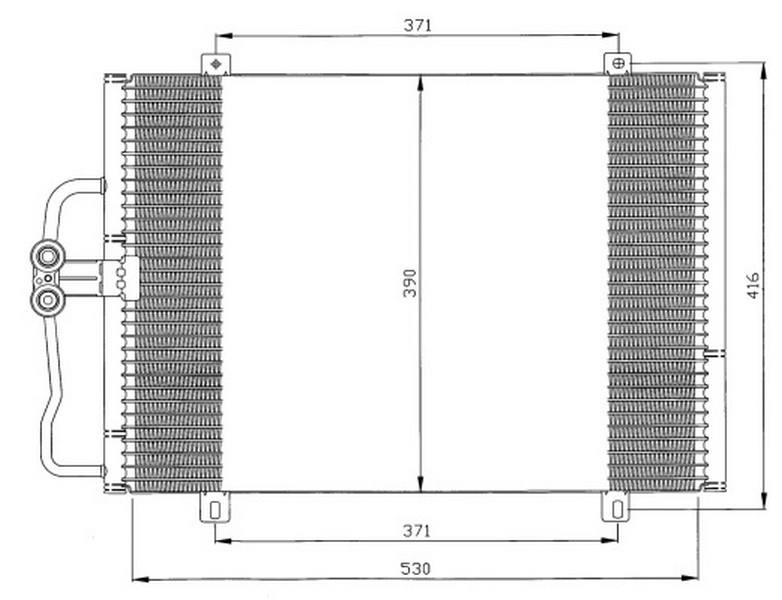 KLİMA KONDENSERİ MGN I 95=> (565X391X16) (OTO.- - ORIS - OEM 7700432391