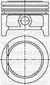 MOTOR PİSTON+SEGMAN STD CORSA-TIGRA 93=> (X 1.4...