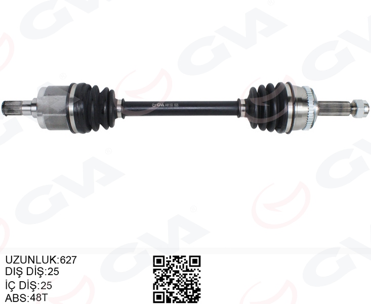 KOMPLE AKS ÖN SOL ABSLI HYUNDAI GETZ (TB) 1.3i-1.4i-1.6i (02-08) - GVA - OEM 495001C200