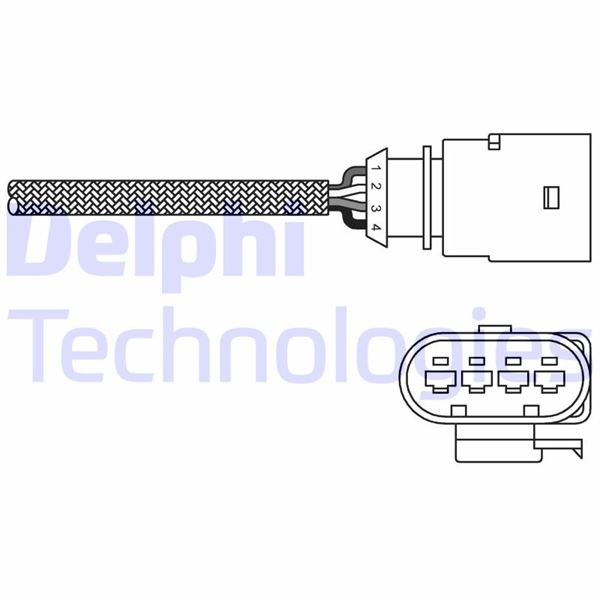 OKSIJEN SENSORU CADDY III-GOLF V-JETTA-PASSAT 1.4TSI-1.6FSI - DELPHI - OEM 1K09982625