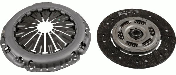 DEBRİYAJ SETİ FORD FOCUS 12 > 1,0 ECOBOOST (100-125 PS) ÇAP 240 MM 6 VITES BILYASIZ - SACHS - OEM DS7G