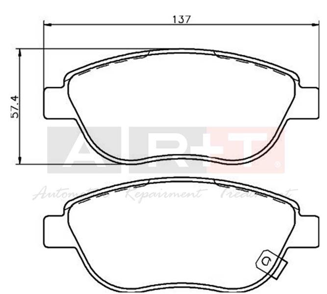 ÖN BALATA CORSA D (BÜYÜK TİP) 1.3 CDTI 07/06=> - ART - OEM 93189816