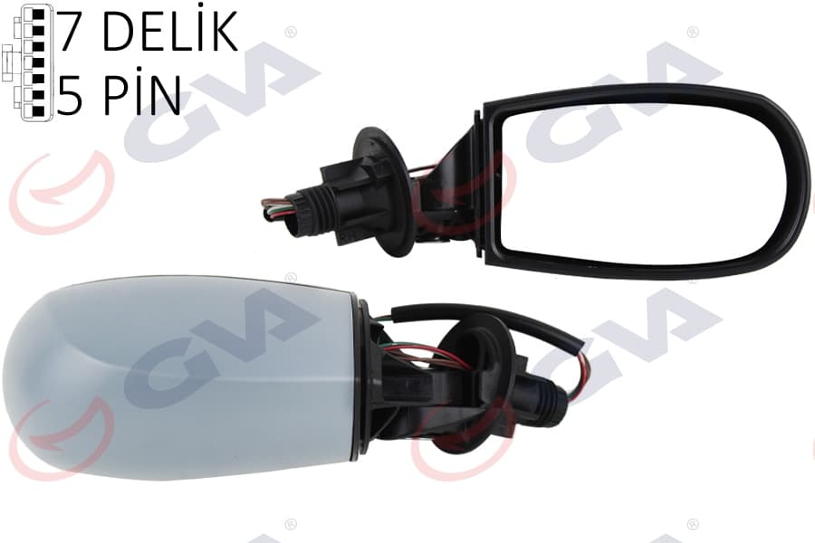 DIŞ DİKİZ AYNASI SAĞ PUNTO 04> ELEKTRİKLİ+ISITM...