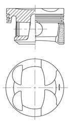 PİSTON+SEGMAN (STD) P207-P208-P308-P508-P2008-P300...
