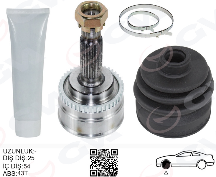 ÖN AKS KAFASI DIŞ SAĞ-SOL VOLVO S40 -V40 1.8 99>04 - GVA - OEM 8601767