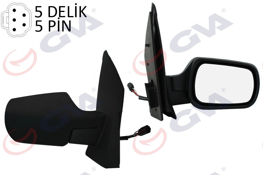 DIŞ DİKİZ AYNASI SAĞ FORD FİESTA 02> ELEKTRİKLİ ISITMALI 5PİN - GVA - OEM 2S61