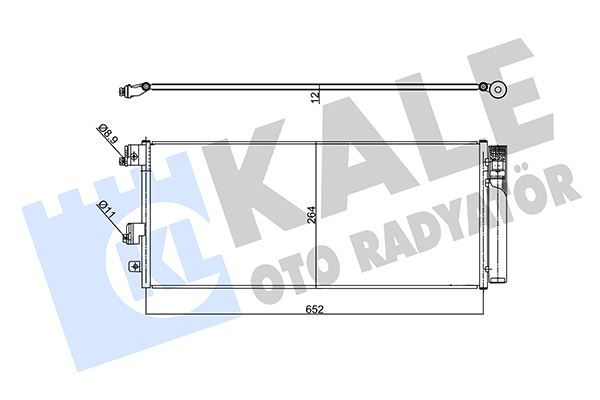 KLİMA RADYATÖRÜ (KONDENSERİ) (AL/AL) OPEL CORSA E 14>19 ADAM 14>18 1.0 XFL-XFT 1.3 DTE-DTC-DTN-DTR 1.4 NEH-NEJ-XEJ-B/D14XEL 1.6 B16LES (MY17.5 HARİÇ) - KALE - OEM 13486480