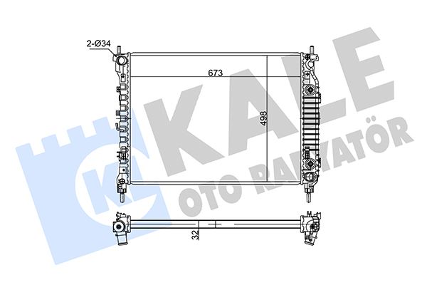 RADYATOR ANTARA- T CAPTIVA AL PL BRZ — KALE 354960 - KALE - OEM 4818254