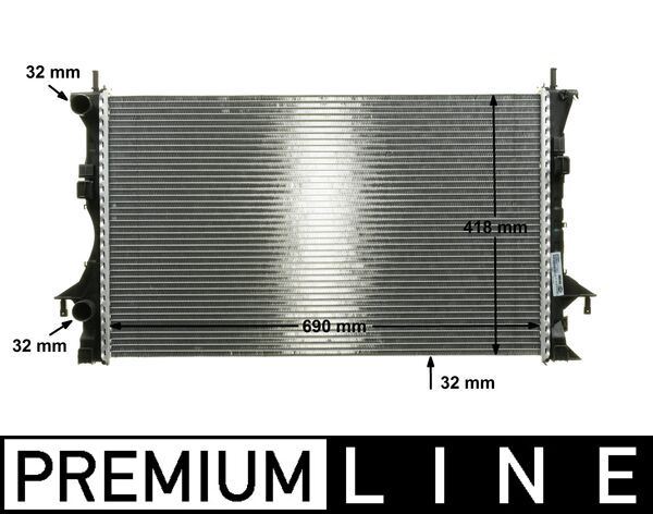 Kühlmittelkühler RENAULT ESPACE III — MAHLE CR461000P - MAHLE