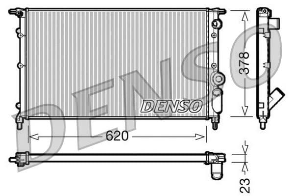 RADİATOR. ENGİNE COOLİNG RENAULT 21 (86-95)