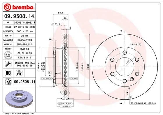 FREN DISKI ON MERCEDES SPRINTER B906 B907 B910 . V...