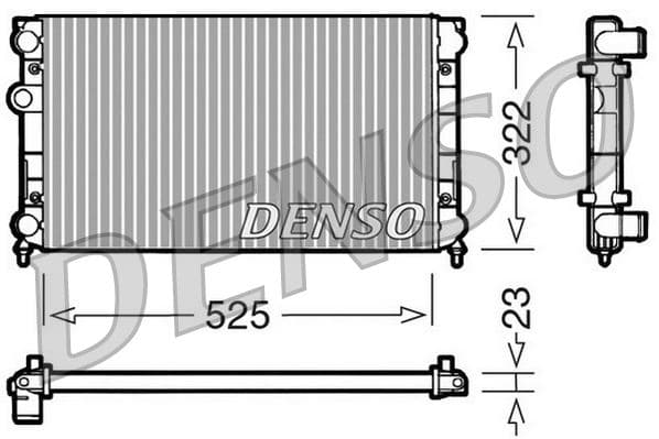 RADİATOR. ENGİNE COOLİNG VW GOLF III (1H. 1E) (91-...
