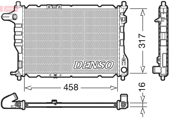 RADİATOR. ENGİNE COOLİNG CHEVROLET MATIZ (05-)