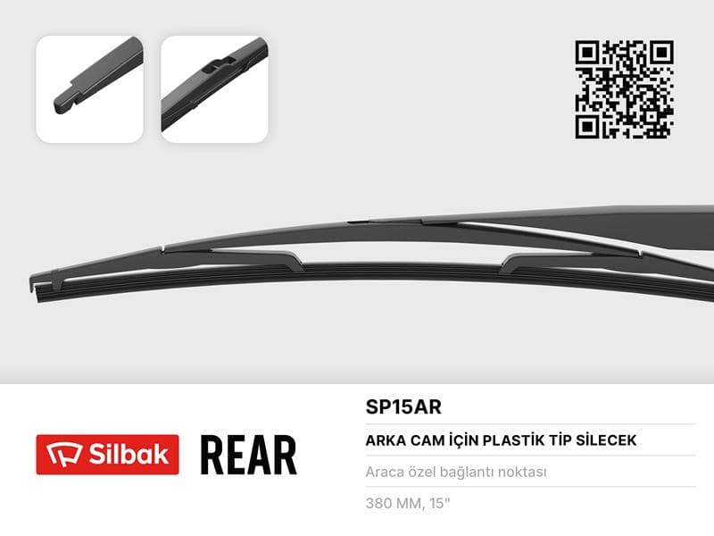 SİLECEK SÜPÜRGESİ ARKA PLASTİK TİP 380MM PEUGEOT 2...