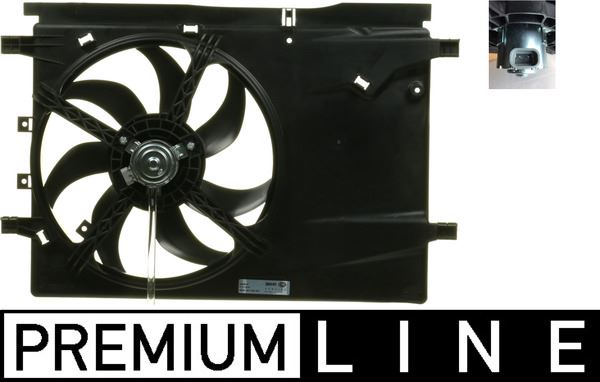 Kühlmittelkühler-/Kondensator-Lüfter FIAT FIORINO 1.4 -AC - MAHLE