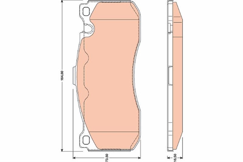 FREN BALATASI ON BMW E81 E82 E87 E88 E90 E91 E92 E - TRW - OEM 34116786044