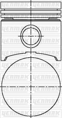 MOTOR PİSTON+SEGMAN (STD) R1227-R1397-R2387-R4 243...