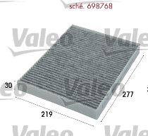POLEN FİLTRESİ TRANSPORTER T5 09=> MULTIVAN V 04=> TOUAREG (04-10) Q7 10=> AMAROK 10=> PORSCHE CAYEN - VALEO - OEM 7H0819631
