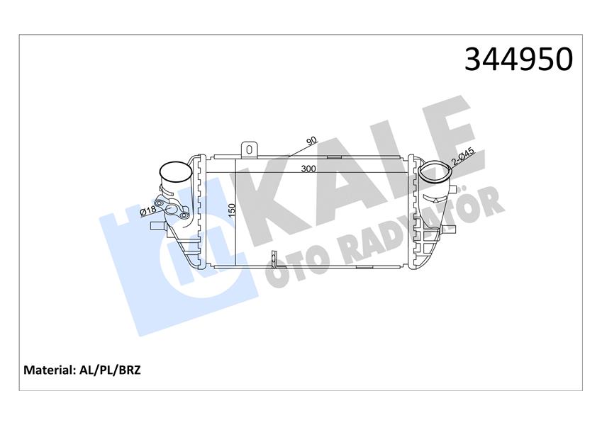 INTERCOOLER ACCENT BLUE 1.6CRDI (11+) I20 1.1CRDI (12+) I30 1.4-1.6CRDI (12+) AL PL BRZ - KALE - OEM 282712A740